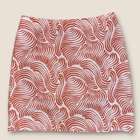 Women's EUC Ann Taylor‎ Wave Stretch Cotton Skirt | Size 8 - Picture 4 of 4